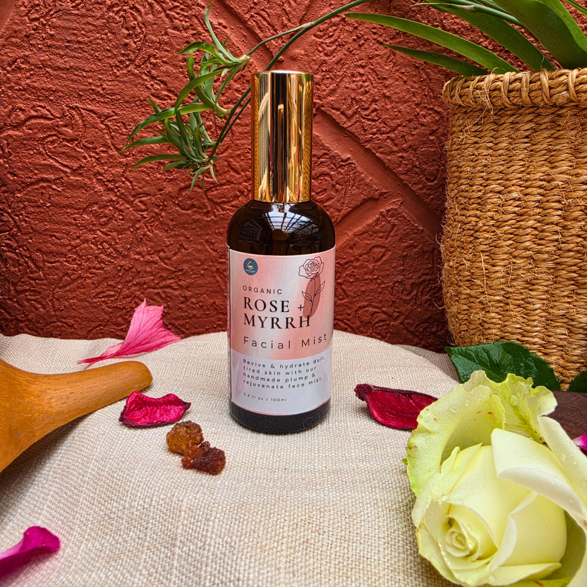 Organic Rose & Myrrh Face Mist (100ml) - Image 2